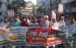 ঢাকা-রংপুর লংমার্চে ১১ দলীয় ঐক্যের নেতাকর্মীদের গাড়িবহর
