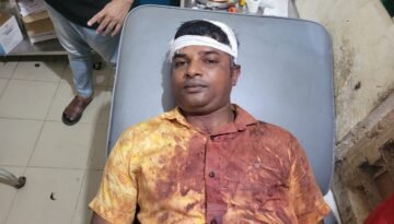 ধর্মপাশা সরকারি খাস জমি অবৈধ দখলে বাধা দেওয়ায় প্রধান শিক্ষককে কুপিয়ে সন্ত্রাসীরা